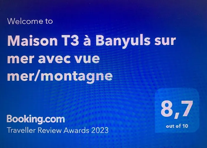 Maison T3 A Banyuls Sur Mer Avec Vue Mer/Montagne
